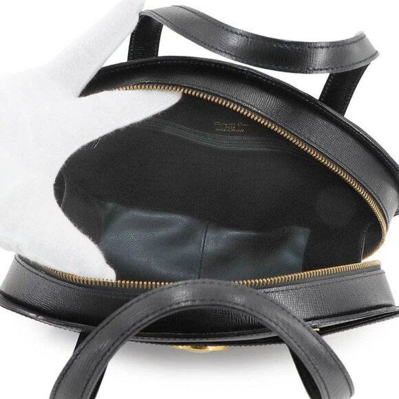 Christian Dior Hand Shoulder Bag Leather Black Purse 90287580 - Picture 8 of 10
